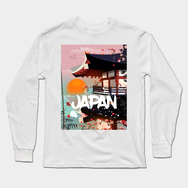 Japan Long Sleeve T-Shirt by nickemporium1